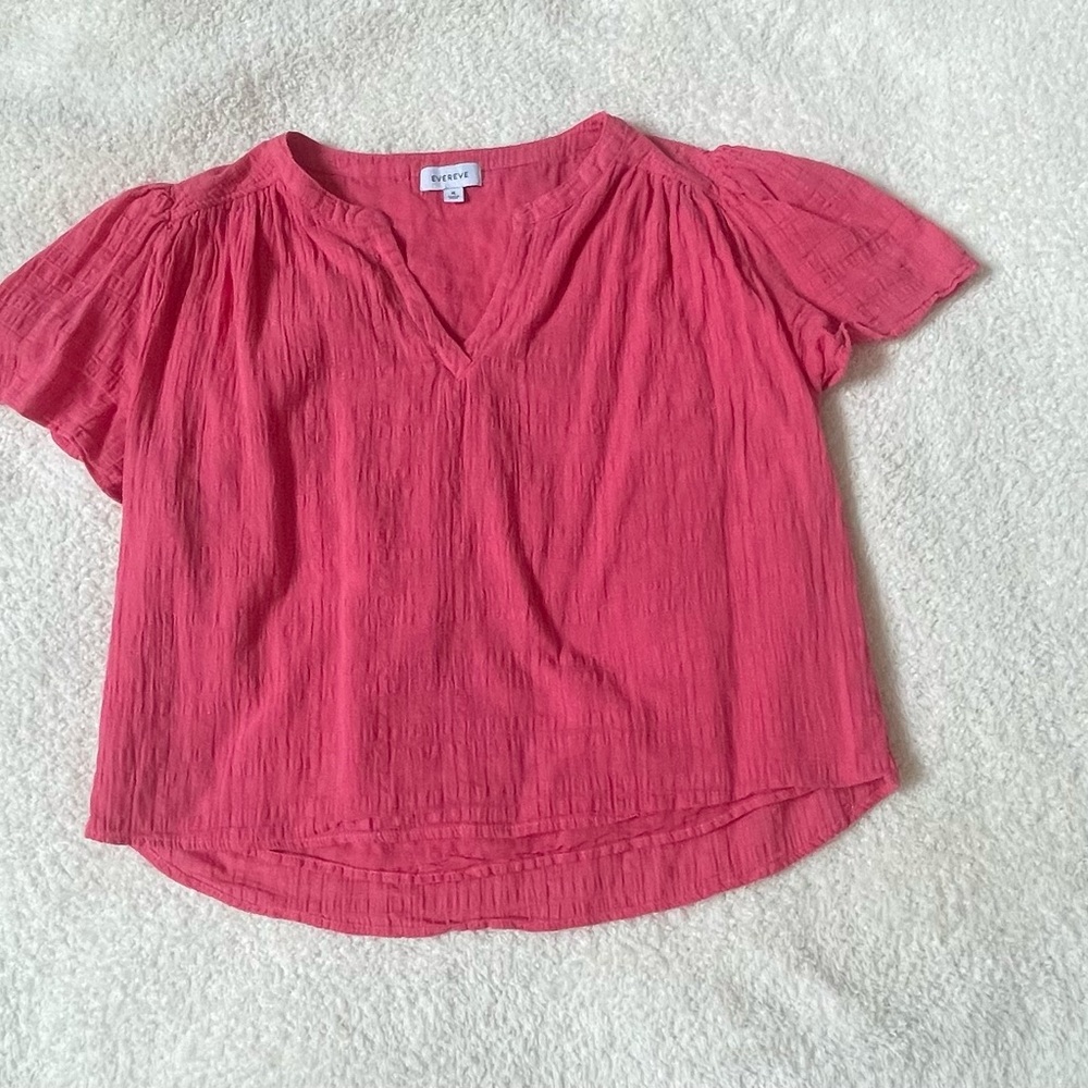 Shelby Textured Split Neck Top XL Sun-kissed coral
Evereve - Picture 10 of 13